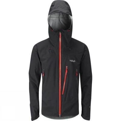Chaquetas Rab Firewall Hombre Negras - Chile LDB563901